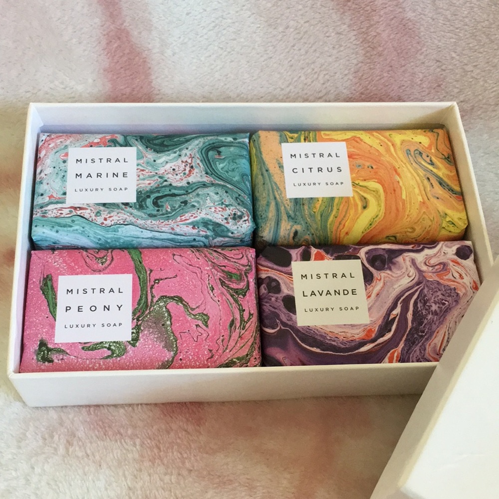 Mistral Luxury Soap Collection NWOT Set 4 Scented